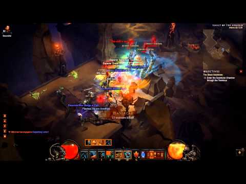 Diablo 3 Demonic essence run - Barbarian HotA-rend-sprint build - Vault of Assassin - MP8
