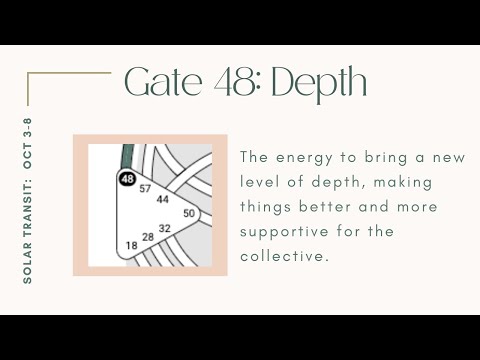 Human Design Solar Transit - Gate 48: Depth