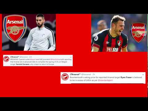 ⚽️🔥 Arsenal Transfers News Daily - Carrasco , Fraser, Praet , Andersen , Saliba⚽️