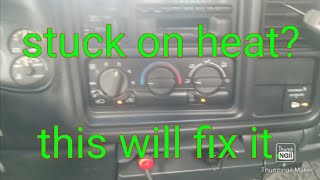 How to Replace Heat/Cool Actuator on 2000- 2013 Silvrado or Sierra