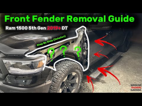 RAM FRONT FENDER REMOVAL GUIDE 2019+ 5th GEN DT