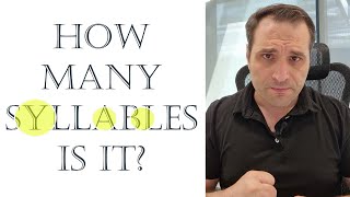How to count the number of syllables in an English word!