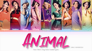 Girls’ Generation (少女時代) Animal Color Coded Lyrics (Kan/Rom/Eng)