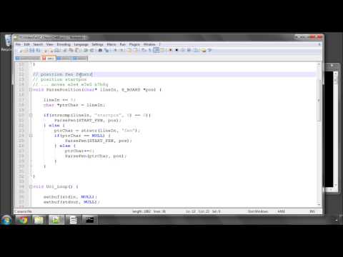 Programming A Chess Engine in C Part 68 - UCI Protocol #3 - Parse Position
