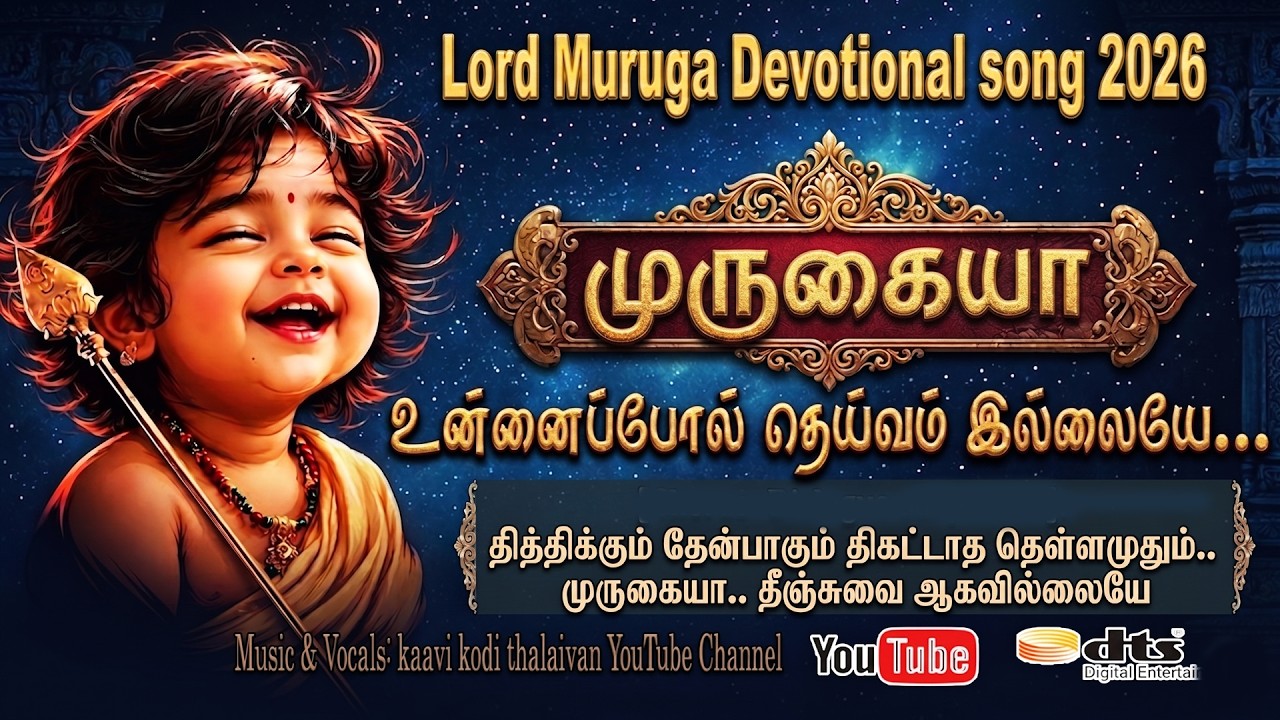 முருகையா.. உன்னைப்போல் தெய்வம் இல்லையே! |முருகன் பாட?