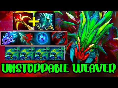 UNSTOPPABLE [ Weaver ] FULL TEAM FIGHT - DOTA 2 GAMEPLAY