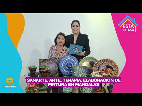 Sanarte, arte, terapia, elaboración de pintura en mándalas
