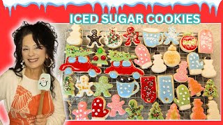 ICED SUGAR COOKIES *SO MUCH FUN* #subscribe #christmas  #trending #homemade #new #recipe #fun