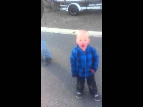 Angry 2 year old mad he can't play Angry Birds. Hilarious!