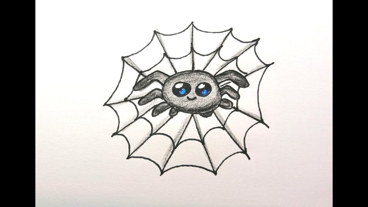 pająk halloween how to draw spider draw halloween