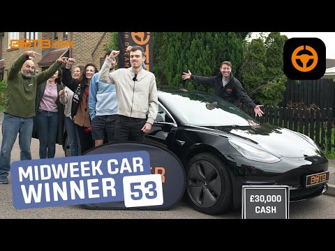BOTB Midweek Car Competition Winner! Nadeem Qureshi – Tesla Model 3 + £30k – Week 19 2021