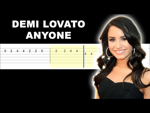 Demi Lovato - Anyone (Easy Guitar Tabs Tutorial)