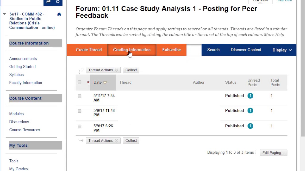 (student view) find grading rubric for graded group discussion assignment