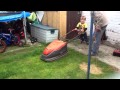 Owen Helping His Daddy Cutting Grass
