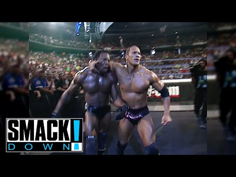 The Rock vs Booker T Lights Out Match SMACKDOWN!