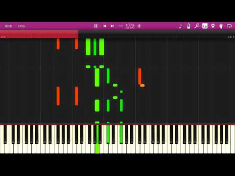 Edward MacDowell - Woodland Sketches - 02 - Will O' The Wisp [Synthesia Piano Tutorial]