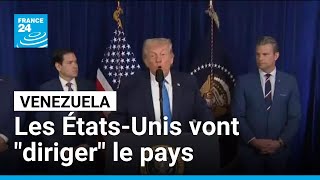 REPLAY - La conférence de presse de Donald Trump sur la capture de Maduro • FRANCE 24