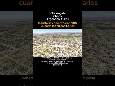 Villa Angela, Chaco desde el Microsoft Flight Simulator #villaangela #chaco #msfs #argentina