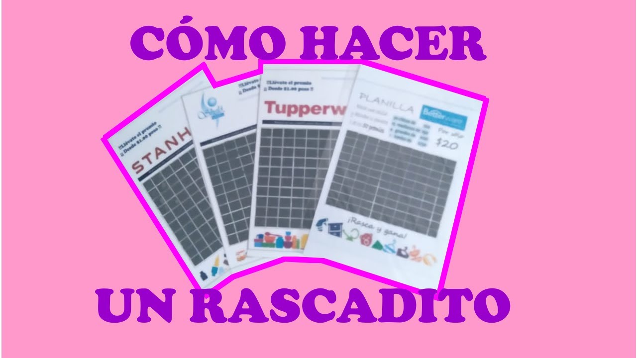 Cómo hacer un rascadito para rifas