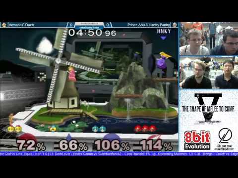 SoM V | P4K EMP Armada & Duck vs. Prince Abu & Hanky Panky | Melee Doubles Winners Semis