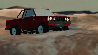 【Blender】砂漠を走る車アニメ