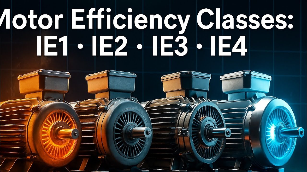Motor Efficiency Classes: IE1, IE2, IE3, IE4 
