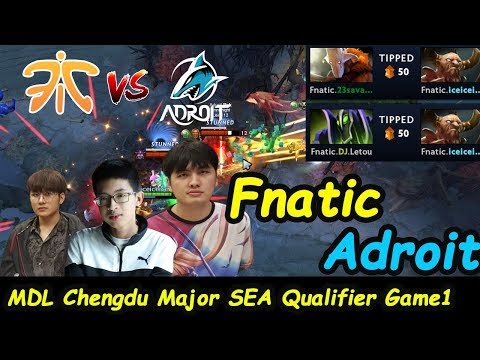 Fnatic vs Adroit | 23savage [Juggernaut] Bladeform Legacy Chengdu Major SEA Qualifier Dota 2 Game1