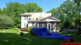 Watch video: Time Lapse Roof Replacement In Derby CT