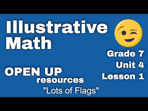 😉 7th Grade, Unit 4, Lesson 1 "Lots of Flags"  Illustrative Mathematics