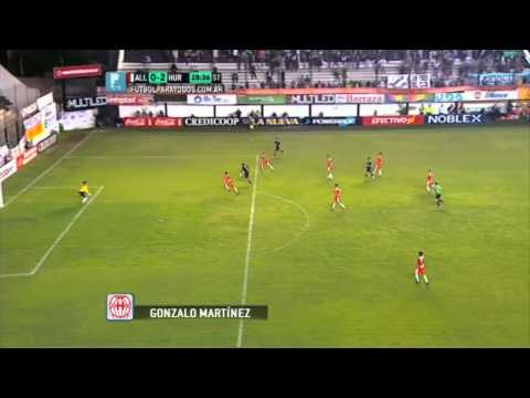 Gol de Martínez. All Boys 0 - Huracán 2. Fecha 21. Primera B Nacional 2014. FPT