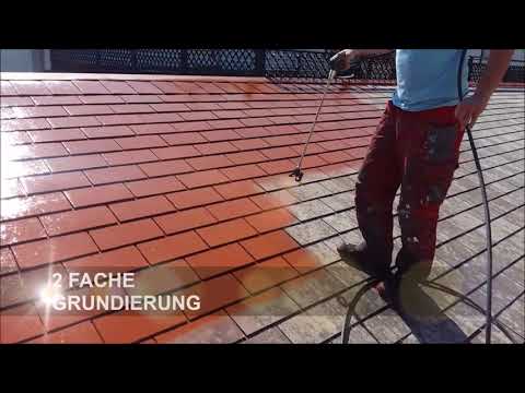 ETERNIT -  PLATTEN ETERNIT - DACH LACKIERUNG - DACHBESCHICHTUNG