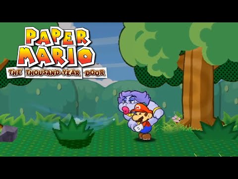 Blowing Away Bushes in Paper Mario: The Thousand-Year Door