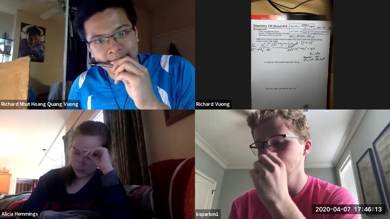 CHEM 130 Supplemental Instruction Session