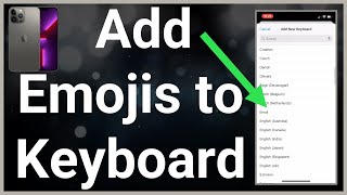 How To Add Emojis To iPhone Keyboard