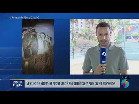 Carro de vítima de sequestro é encontrado capotado em Rio Verde