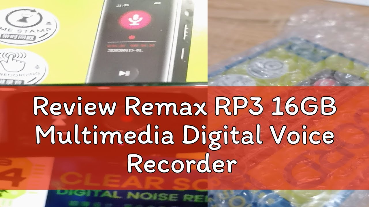 Review Remax RP3 16GB Multimedia Digital Voice Recorder