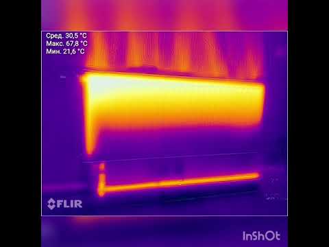 Прогрев радиатора на термокамеру CAT S62