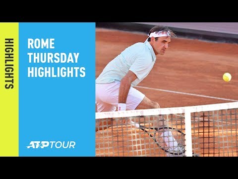 Highlights: Federer, Nadal, Djokovic Do Double Duty On Manic Day At Rome 2019
