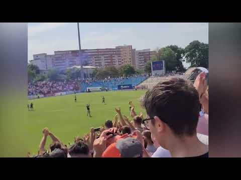 OȚELUL GALAȚI A REVENIT ÎN LIGA 2! ATMOSFERĂ SUPERBĂ LA MECIUL CU POLI IAȘI. DELIA A CÂNTAT IMNUL