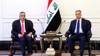 رئيس مجلس الوزراء السيد مصطفى الكاظمي يستقبل رئيس مجلس القضاء الأعلى