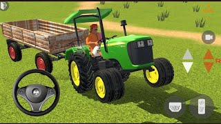 Indian Tractor Driving 3D Android Gameplay// Tractor Trolley Wala Gameplay #gaming #androidgames