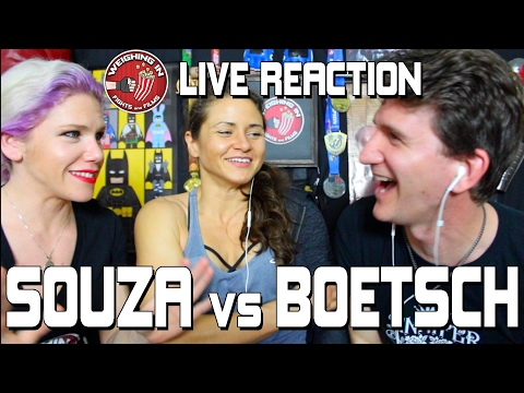 Souza vs Boetsch - LIVE REACTION Full Fight