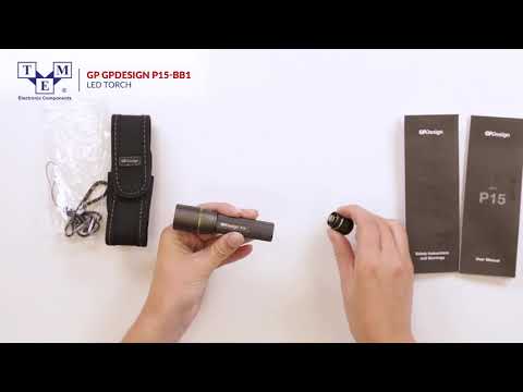 GP GPDESIGN P15-BB1 - Torch: LED - UNBOXING