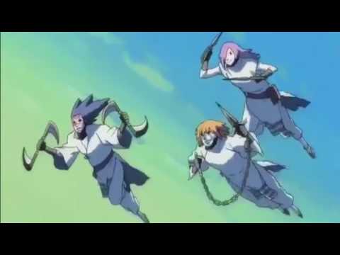 Naruto,Sakura and Lee vs Gang of Four Shion saved by Susuki