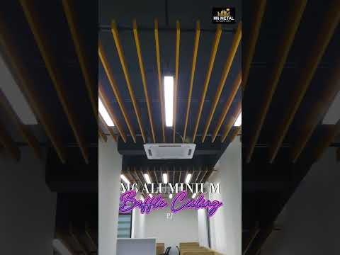 M6 Aluminium Baffle Ceiling @ PJ