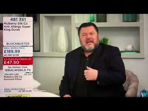 A real life David Brent selling duvets!