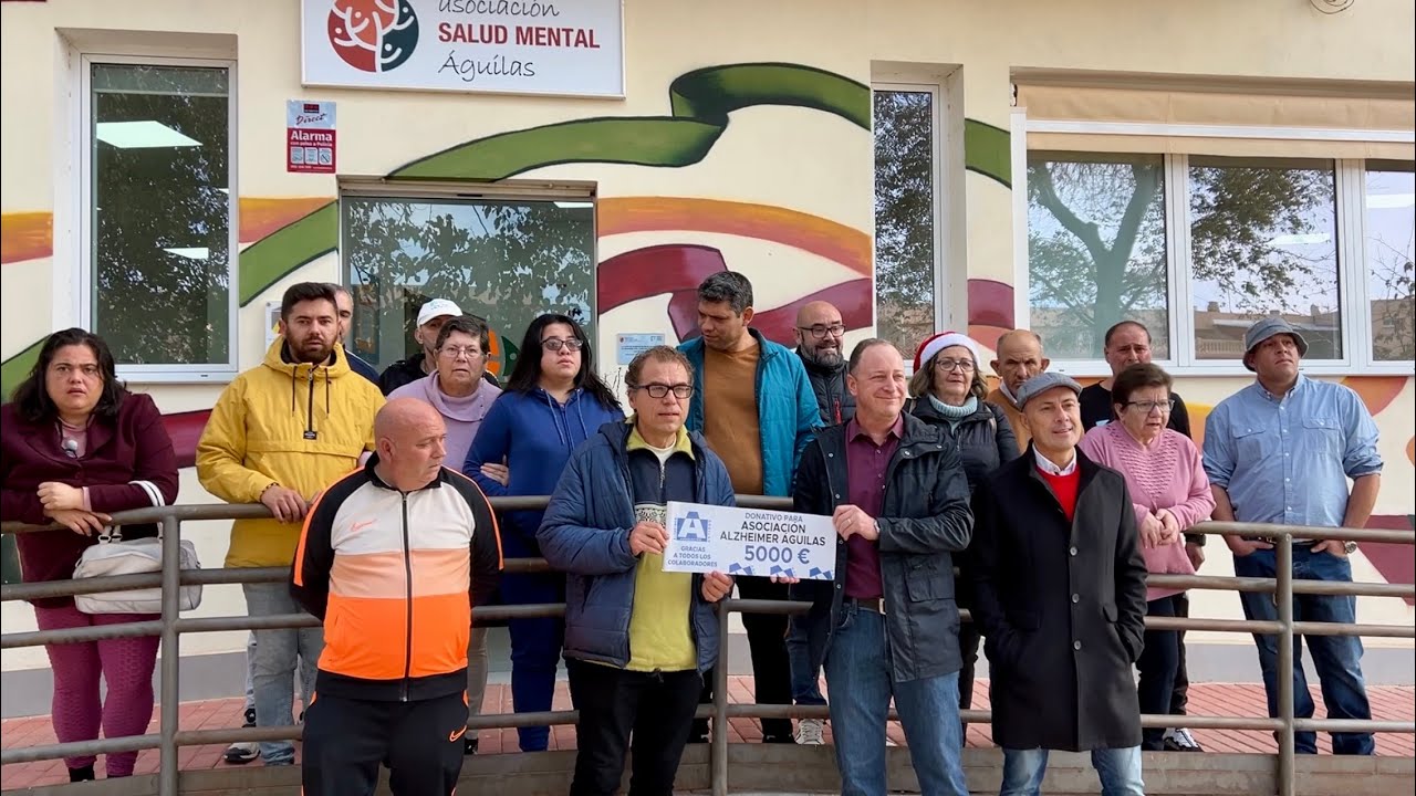 La asociación Alzheimer Águilas recibe, de manos de Afemac, 5.000€ de la cesta solidaria de “Melen”