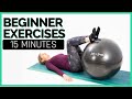 15 Minute Beginner Exercise Ball Workout Workout With Jordan