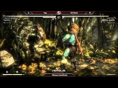 MKX Versus Weekly #9 - Winners Semis - Deg (Tanya) vs GB Wade (Kotal Kahn)