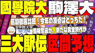 【國學院大＆駒澤大】前期振り返り＆三大駅伝区間予想！今年の頂点に立つのはどっちだ【箱根駅伝】